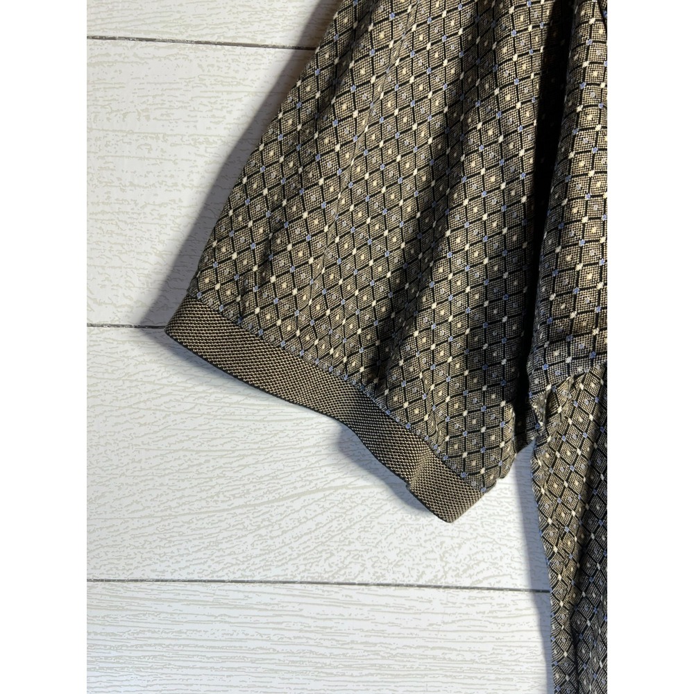 Bobby Jones Mens XL Augusta National Masters Golf Polo Brown Geometric Pattern - Picture 9 of 13